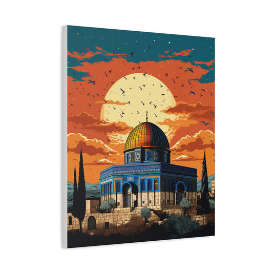 Stretched Canvas Print - Dome of the Rock Mosque