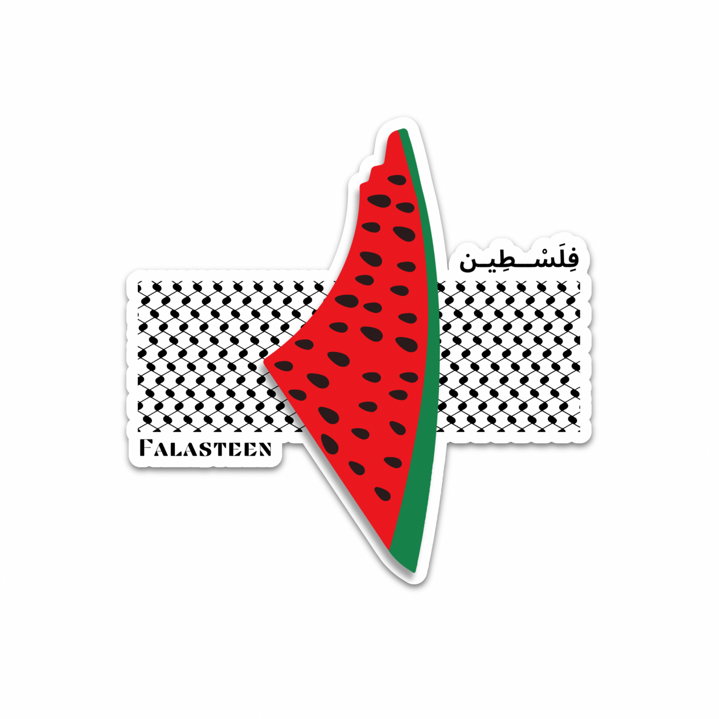 Stickers: keffiyeh sticker.